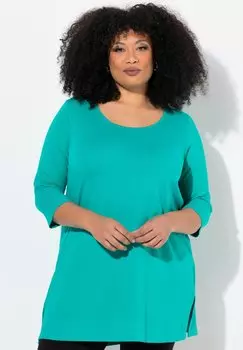 Базовая футболка CLASSIC A-LINE 3/4 SLEEVE ROUND NECK Ulla Popken, мята