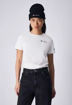 Базовая футболка CLASSIC CREWNECK SMALL LOGO AMERICAN CLASSICS Champion, кремовый
