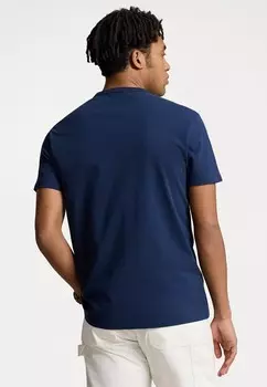 Базовая футболка CLASSIC FIT JERSEY CREWNECK T-SHIRT Polo Ralph Lauren, темно-синий