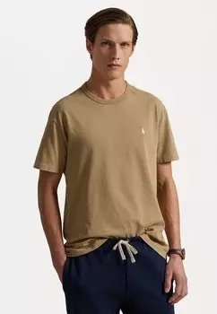 Базовая футболка CLASSIC FIT JERSEY CREWNECK T-SHIRT Polo Ralph Lauren, песочный