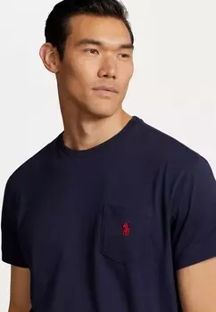 Базовая футболка CLASSIC FIT JERSEY POCKET T-SHIRT Ralph Lauren, синий