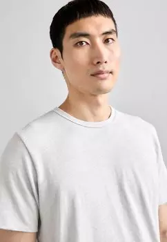 Базовая футболка Classic Flame Tee rag & bone, светло-серая