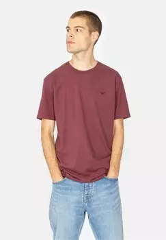 Базовая футболка Cleptomanicx, бургундия