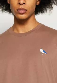 Базовая футболка Cleptomanicx, темно-серо-коричневый Embro Gull