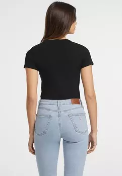 Базовая футболка CN SLIM AMERICA TEE Guess Jeans, черный