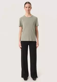 Базовая футболка COLUMBINE CREW-NECK Soaked in Luxury, зеленый