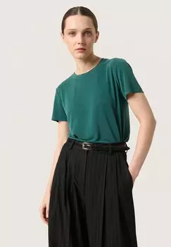 Базовая футболка COLUMBINE CREW-NECK Soaked in Luxury, светло-зеленый