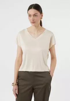 Базовая футболка comma, кремовый