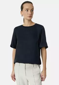 Базовая футболка comma, темно-синий