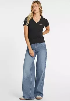 Базовая футболка CON SCOLLO A V AMERICAN TRADITION Guess Jeans, черный