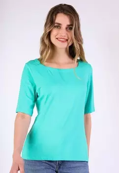 Базовая футболка CONSTANTINA SOLID Lykka du Nord, бирюзовый