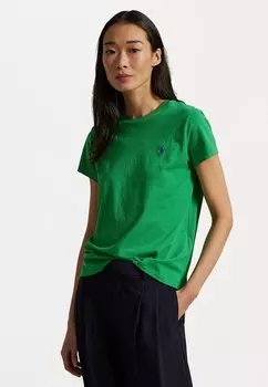 Базовая футболка COTTON JERSEY CREWNECK TEE Polo Ralph Lauren, зеленый