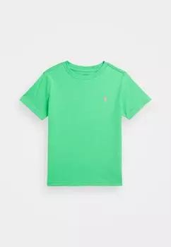 Базовая футболка COTTON JERSEY CREWNECK TEE Polo Ralph Lauren, темно-зеленый