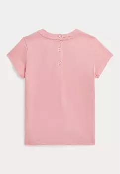 Базовая футболка COTTON JERSEY CREWNECK TEE Ralph Lauren, розовый