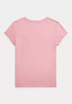 Базовая футболка COTTON JERSEY CREWNECK TEE Ralph Lauren, розовый