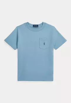 Базовая футболка COTTON JERSEY POCKET T-SHIRT Ralph Lauren, светло-голубой