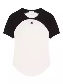 Базовая футболка Courrges, нейтральный