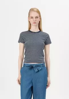 Базовая футболка CREW Hollister Co., темно-синий