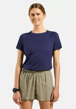 Базовая футболка CREW NECK ESSENTIAL 365 ODLO, синий