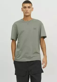 Базовая футболка CREW NECK Jack & Jones, зеленая агава