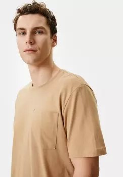 Базовая футболка CREW NECK POCKET DETAIL SHORT SLEEVE Koton, коричневый