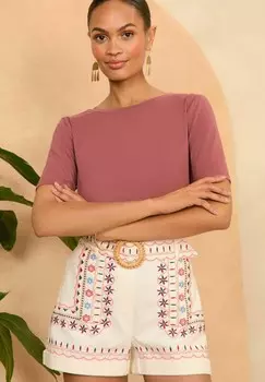 Базовая футболка CREW NECK, REGULAR FIT Love & Roses, розовый