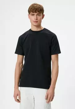 Базовая футболка CREW NECK SHORT SLEEVE Koton, цвет black
