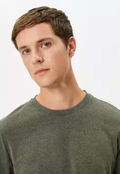 Базовая футболка CREW NECK SHORT SLEEVE Koton, зеленый