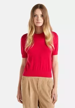 Базовая футболка CREWNECK SHORT SLEEVE REGULAR FIT United Colors of Benetton, красный