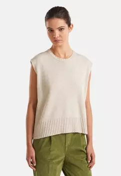 Базовая футболка CREWNECK United Colors of Benetton, бежевый