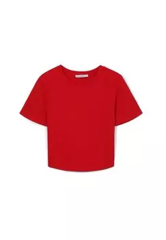 Базовая футболка CROP Calliope, красный