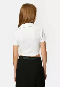 Базовая футболка CROP SHORT SLEEVE Koton, белый