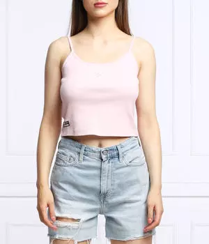 Базовая футболка Cropped fit Superdry, розовый