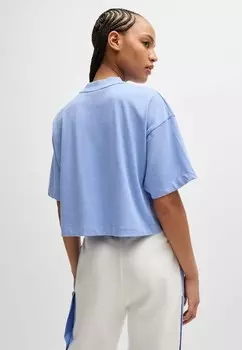 Базовая футболка CROPPED HUGO, синий