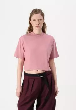 Базовая футболка CROPPED MONOGRAM TEE Karl Lagerfeld Jeans, светло-розовый