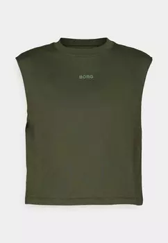 Базовая футболка CROPPED TANK Bjrn Borg, оливковый