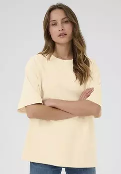 Базовая футболка CUALFIE Culture, бежевый