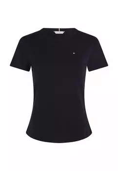 Базовая футболка CURVE 1985 COLLECTION TEXTURED Tommy Hilfiger, темно-синий