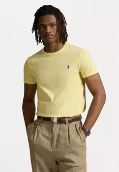 Базовая футболка CUSTOM SLIM FIT JERSEY CREWNECK T-SHIRT Polo Ralph Lauren, зеленый