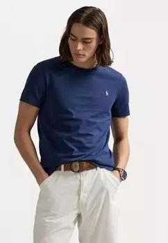 Базовая футболка CUSTOM SLIM FIT JERSEY CREWNECK T-SHIRT Polo Ralph Lauren, коричневый