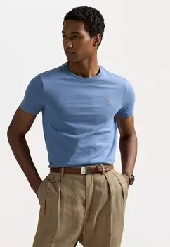 Базовая футболка CUSTOM SLIM FIT JERSEY CREWNECK T-SHIRT Polo Ralph Lauren, желтый