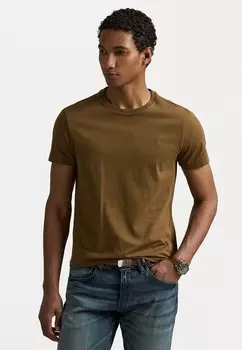Базовая футболка CUSTOM SLIM FIT JERSEY CREWNECK T-SHIRT Polo Ralph Lauren, синий