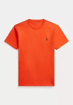 Базовая футболка CUSTOM SLIM FIT JERSEY CREWNECK T-SHIRT Ralph Lauren, оранжевый