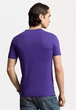 Базовая футболка CUSTOM SLIM FIT JERSEY CREWNECK T-SHIRT Polo Ralph Lauren, фиолетовый