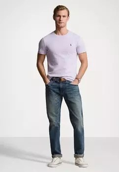 Базовая футболка CUSTOM SLIM FIT JERSEY CREWNECK T-SHIRT Polo Ralph Lauren, фиолетовый