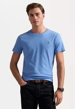 Базовая футболка CUSTOM SLIM FIT SOFT COTTON T-SHIRT Polo Ralph Lauren, синий
