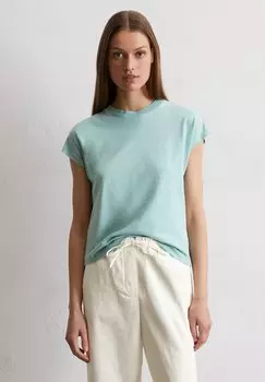 Базовая футболка CUT-ON SLEEVE Marc O'Polo, цвет Pure Teal