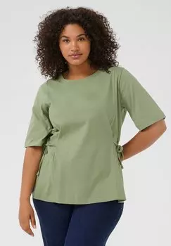Базовая футболка DANIA Kaffe Curve, зеленый