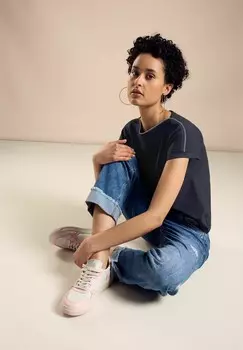 Базовая футболка DEKORATIVES Street One, темно-синий