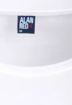 Базовая футболка DERBY ROUND NECK 2-PACK ALAN RED, белый
